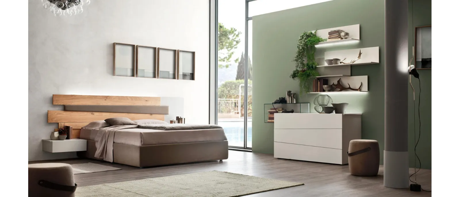Letto in legno Scudo di Maronese