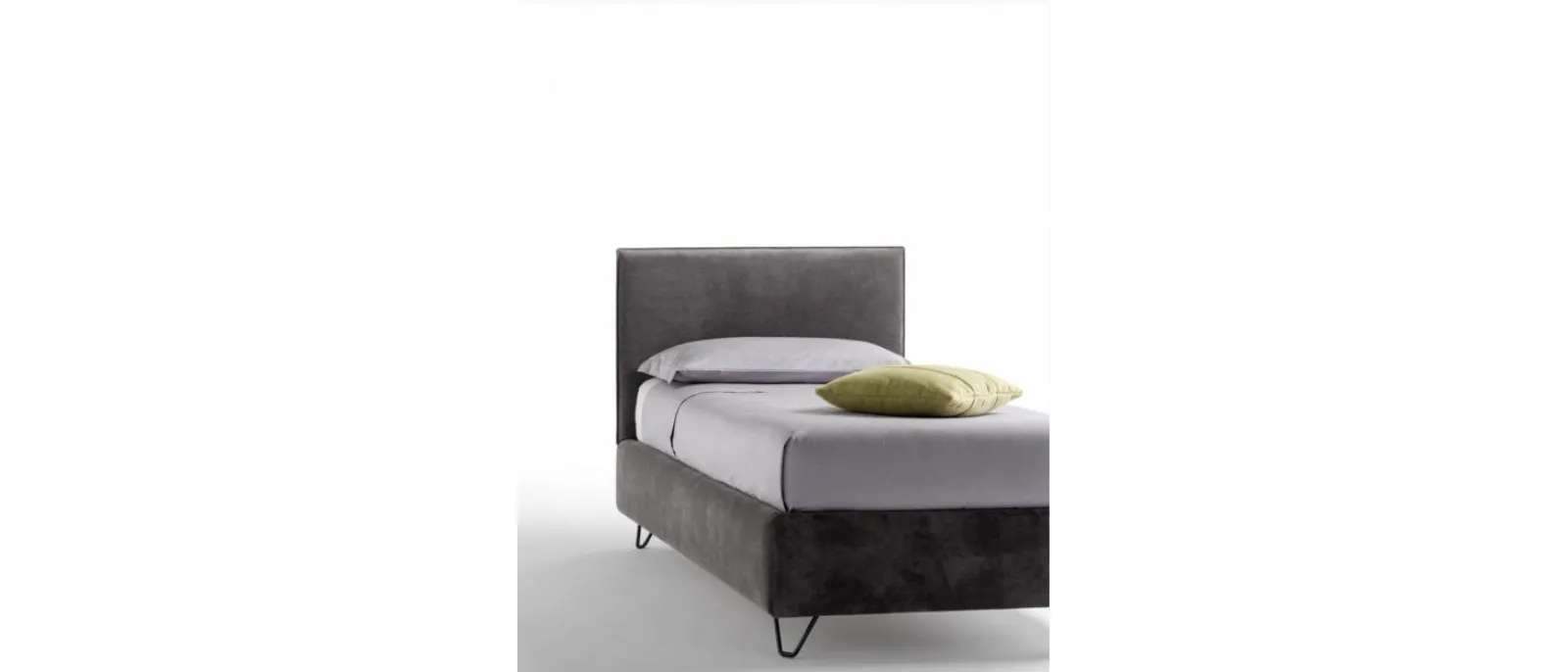 Letto singolo imbottito Twist di Bside