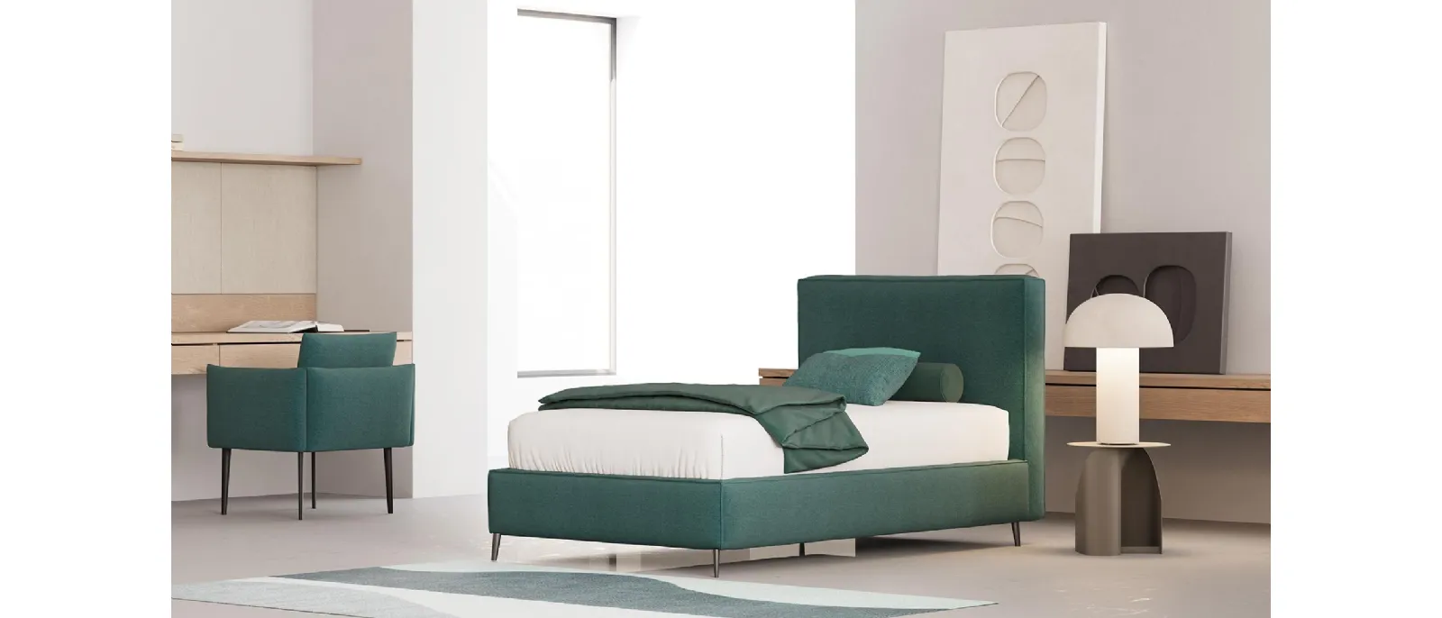 Letto singolo Loop di Divaletti Home