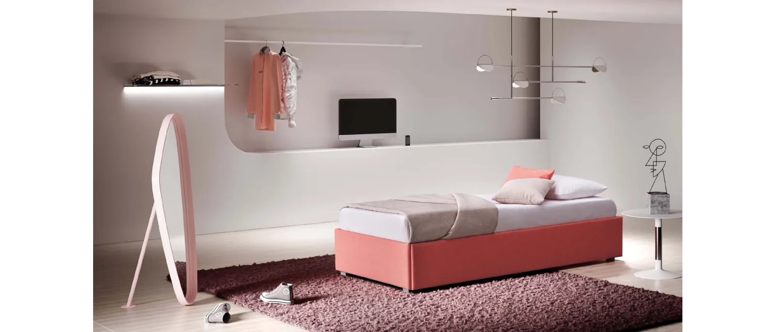 Letto Pervinca con letto estraibile di Le Comfort