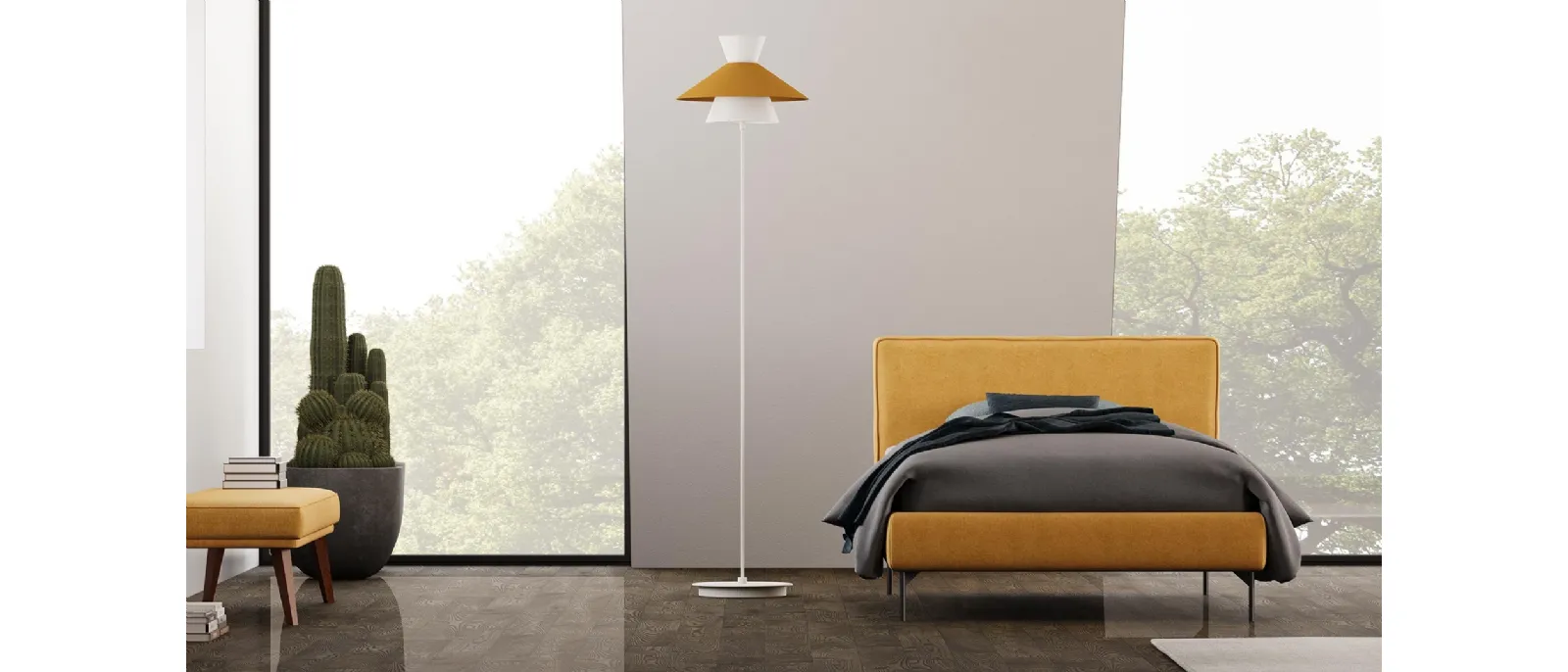 Letto singolo in pelle Teddie di Divaletti Home