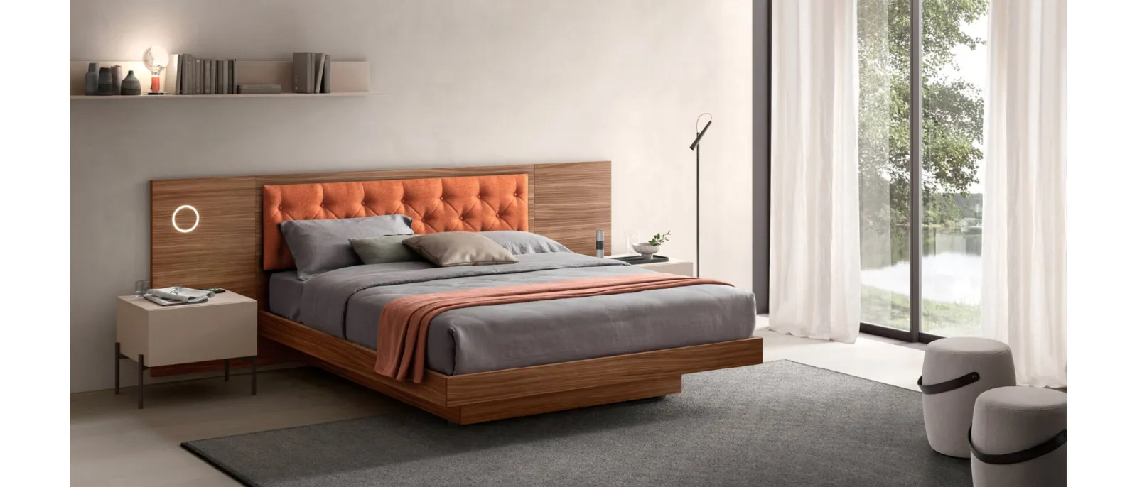 Letto con testiera Sky di Maronese