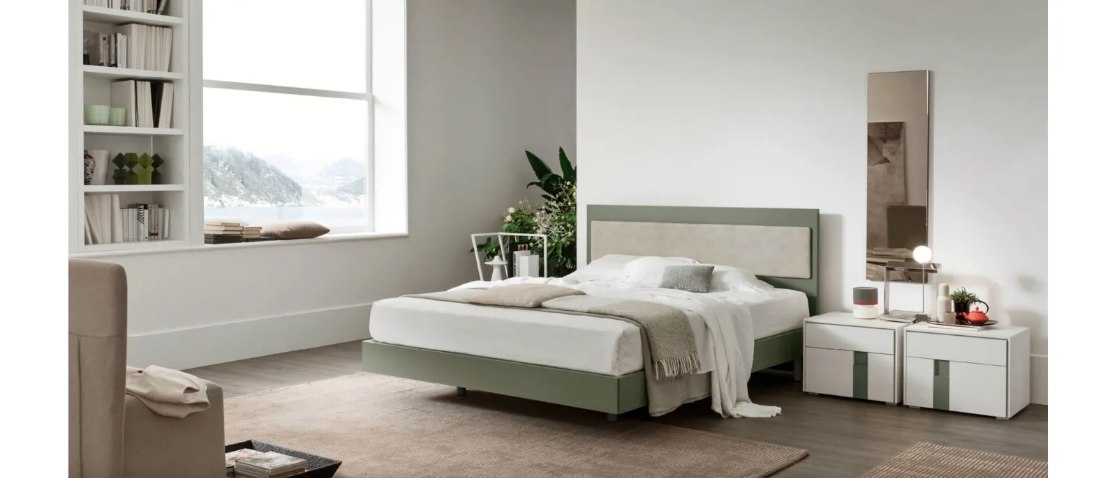 Letto con testiera Sky di Maronese
