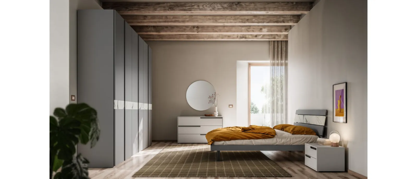 Letto con testiera Sogno Night 05 di Orme