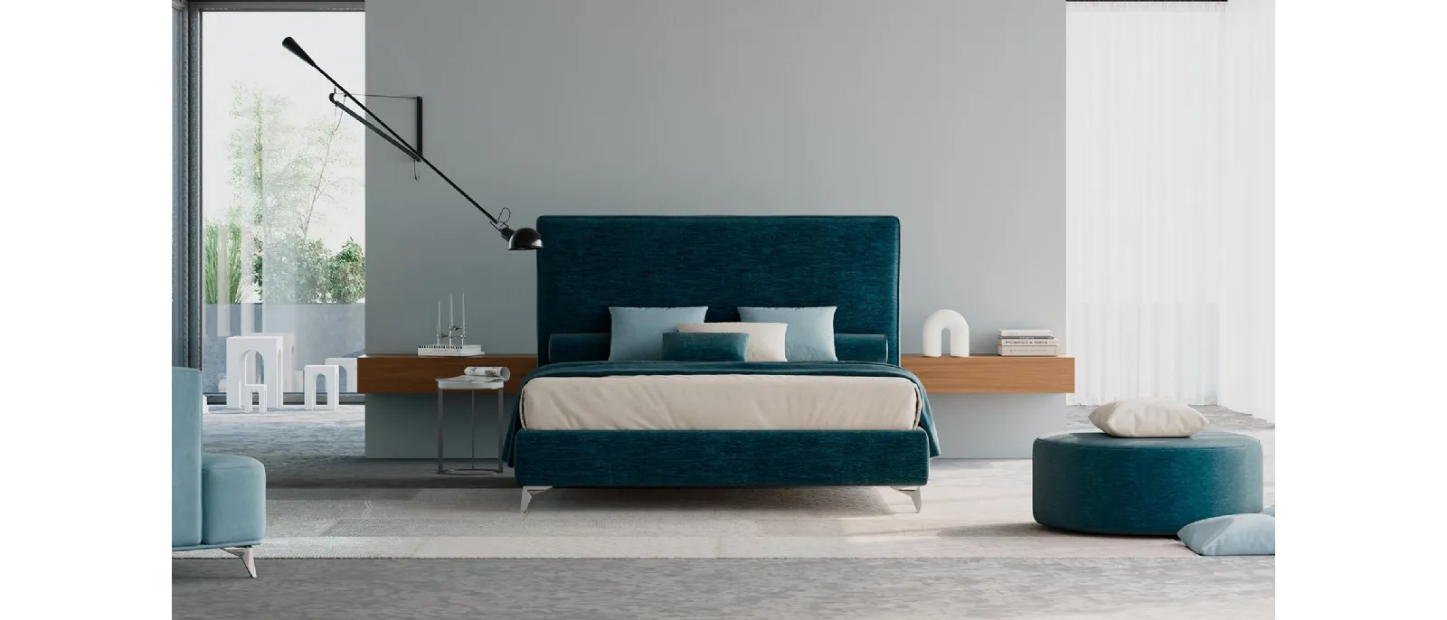 Letto matrimoniale Ted di Divaletti Home