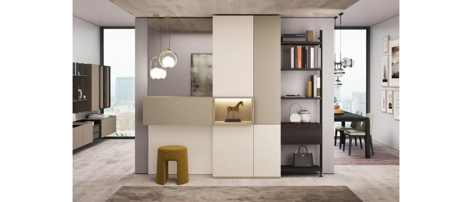 Mobile ingresso dal design elegante Type 05 di Astor Mobili