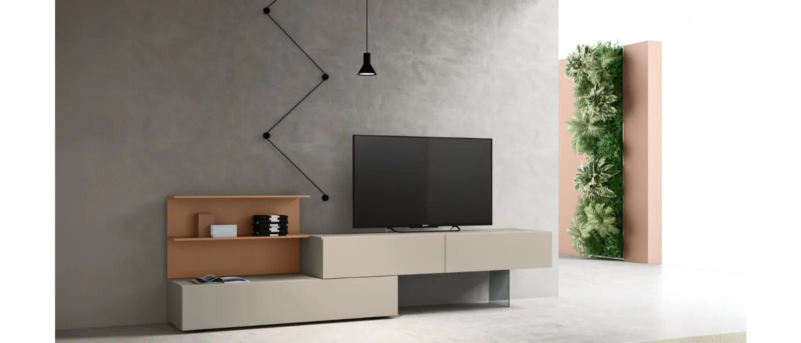 Mobile Porta Tv a terra sm2353 di Maronese