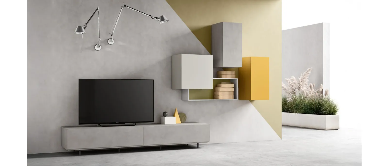 Mobile Porta Tv con piedini sm 2370 di Maronese