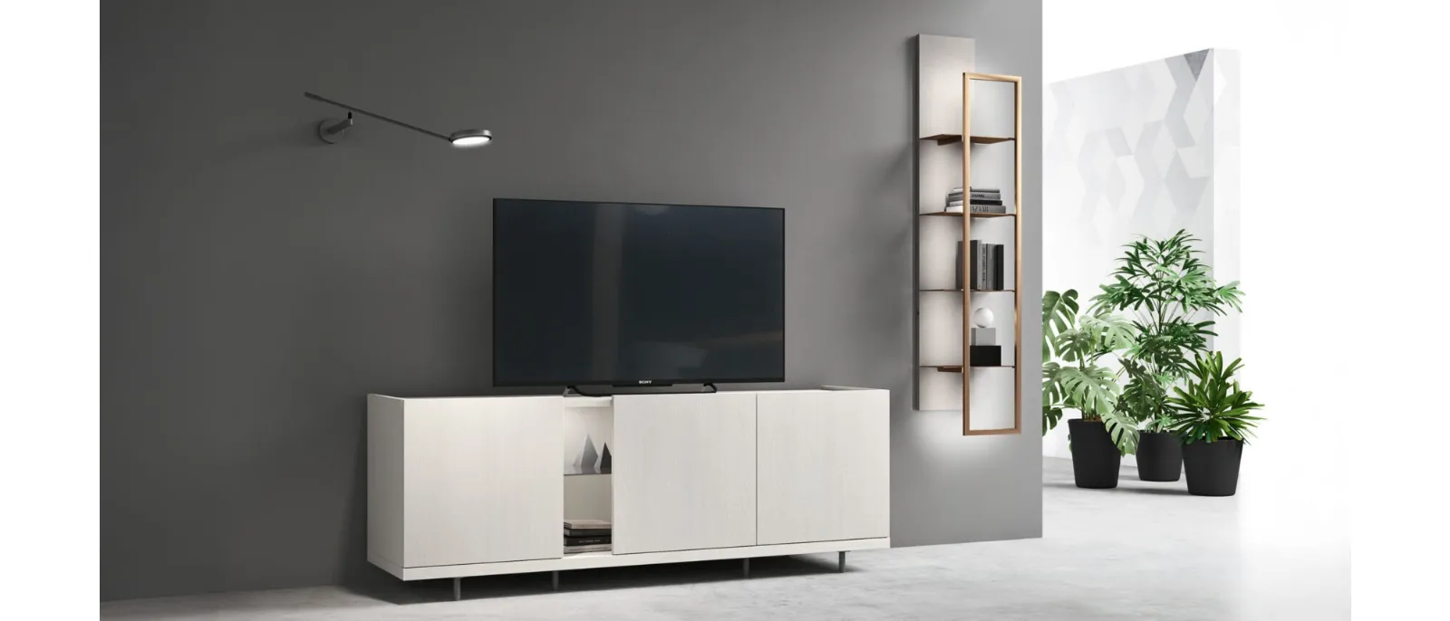 Mobile Porta Tv con piedini sm 2380 di Maronese