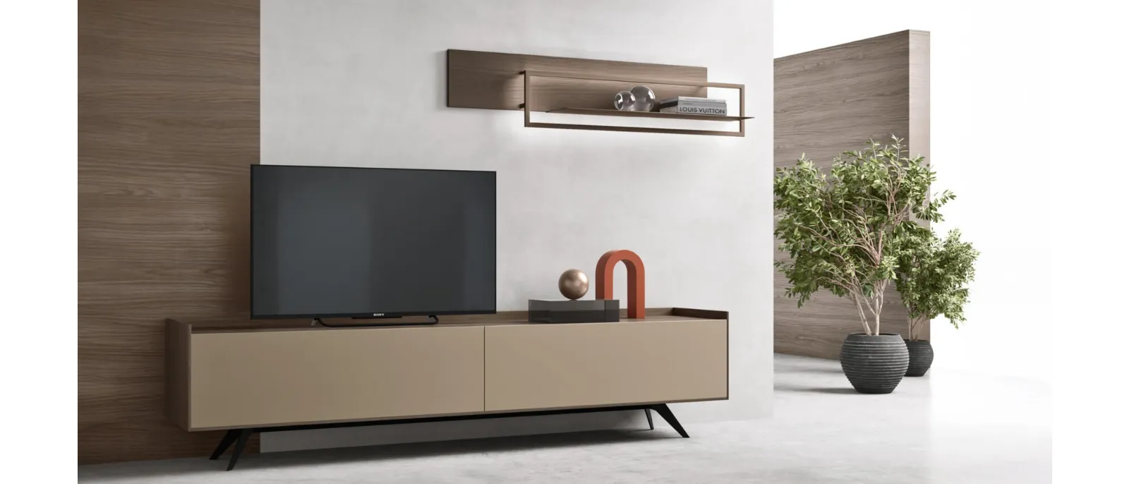 Mobile Porta Tv con piedini sm2357 di Maronese
