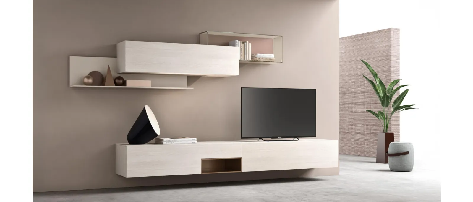 Mobile Porta Tv sospeso sm2377 di Maronese