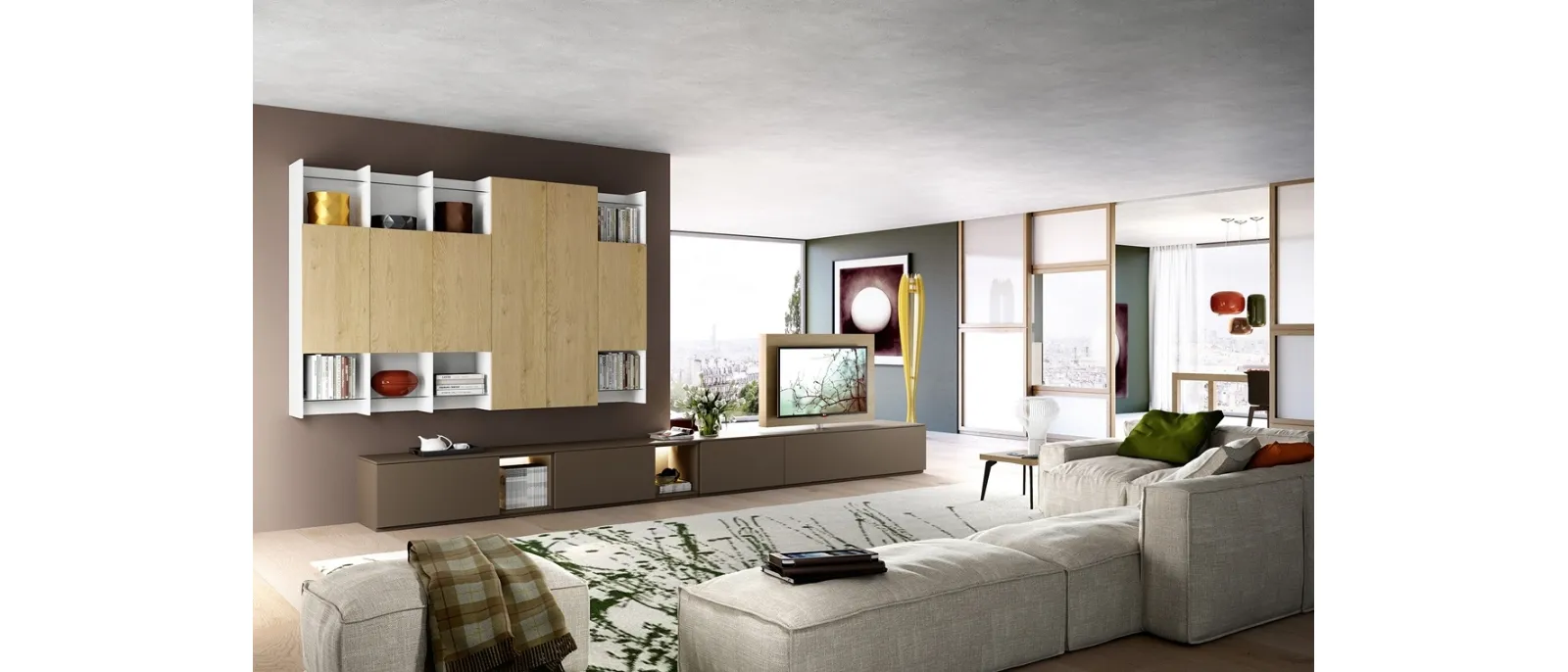 Mobile porta tv 360 Sky di Astor Mobili