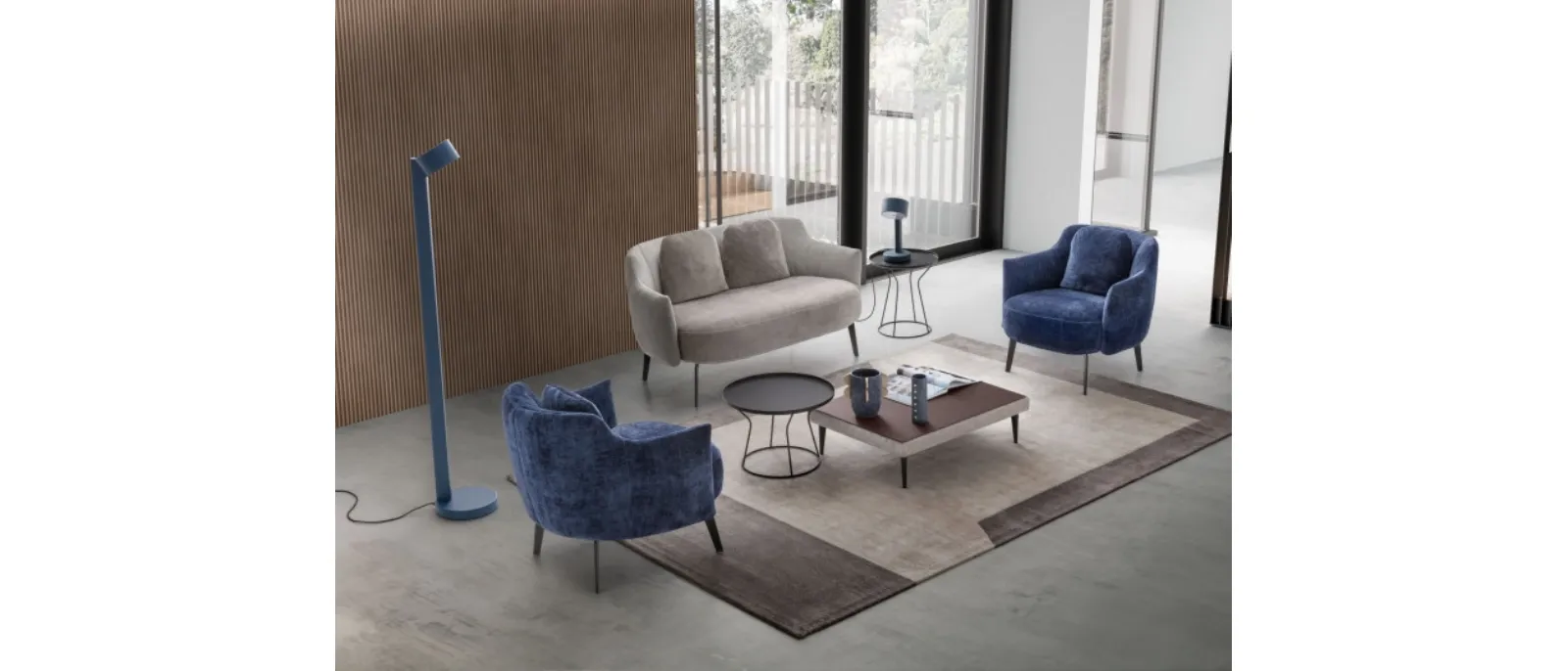 Poltrona in tessuto Shelley di Le Comfort