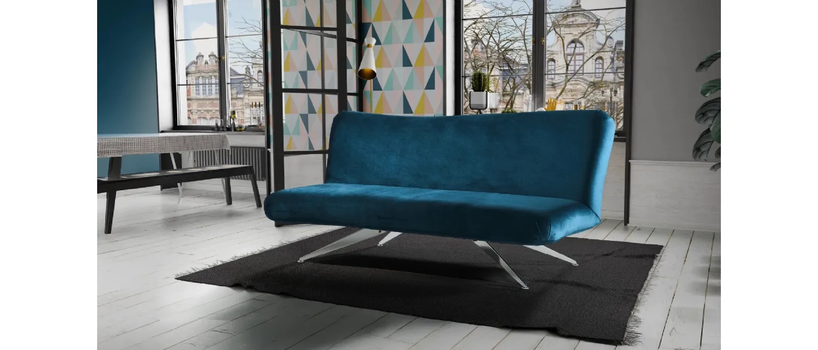 Divano lineare trasformabile Butterfly di Family Bedding