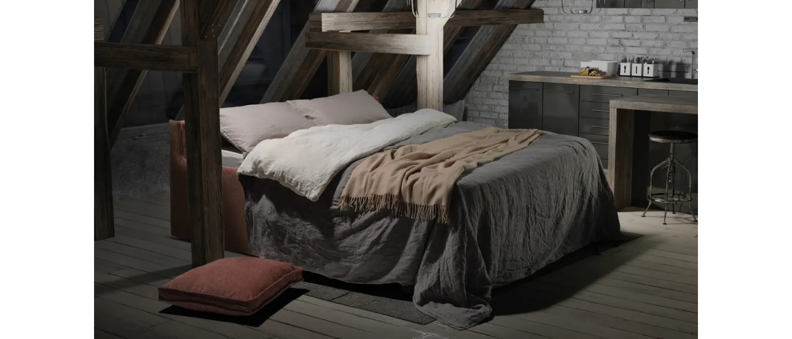 Divano con letto matrimoniale Charlie di Family Bedding