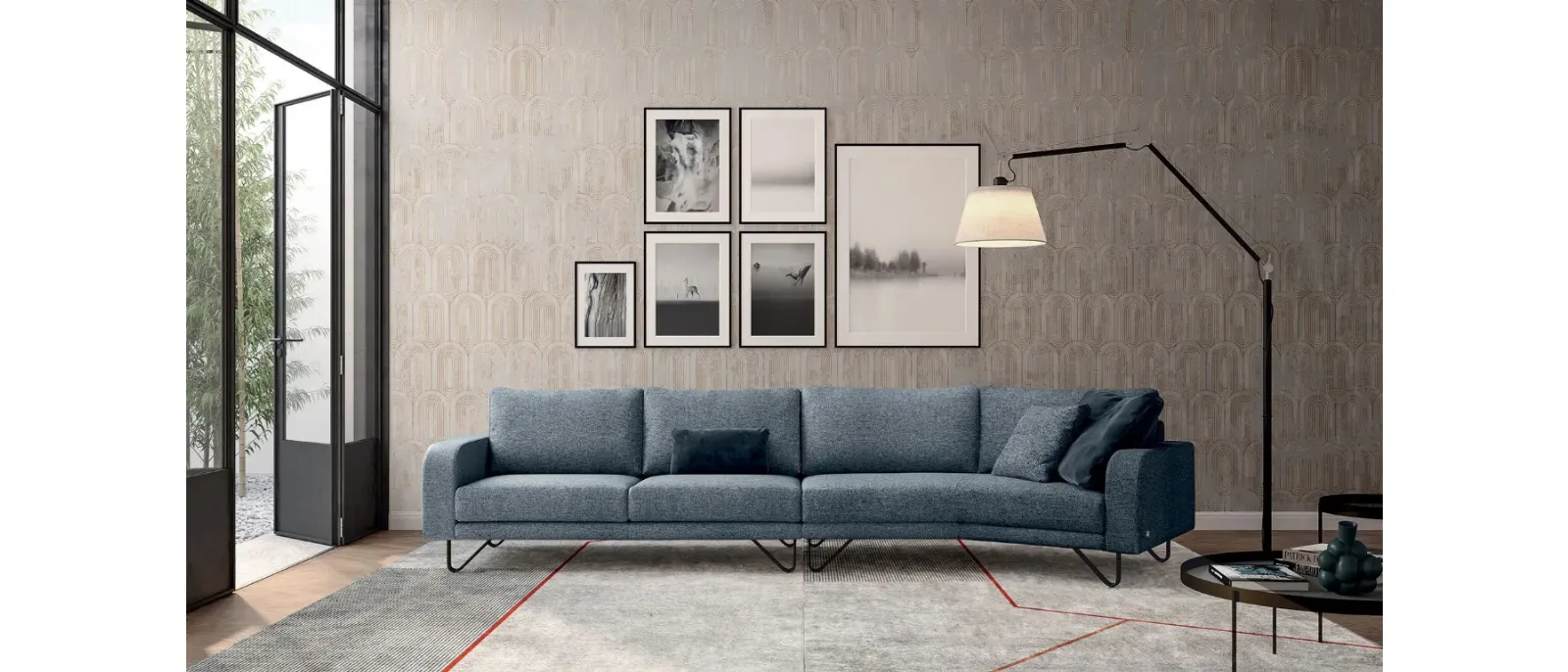 Divano lineare Mister di Doimo Salotti