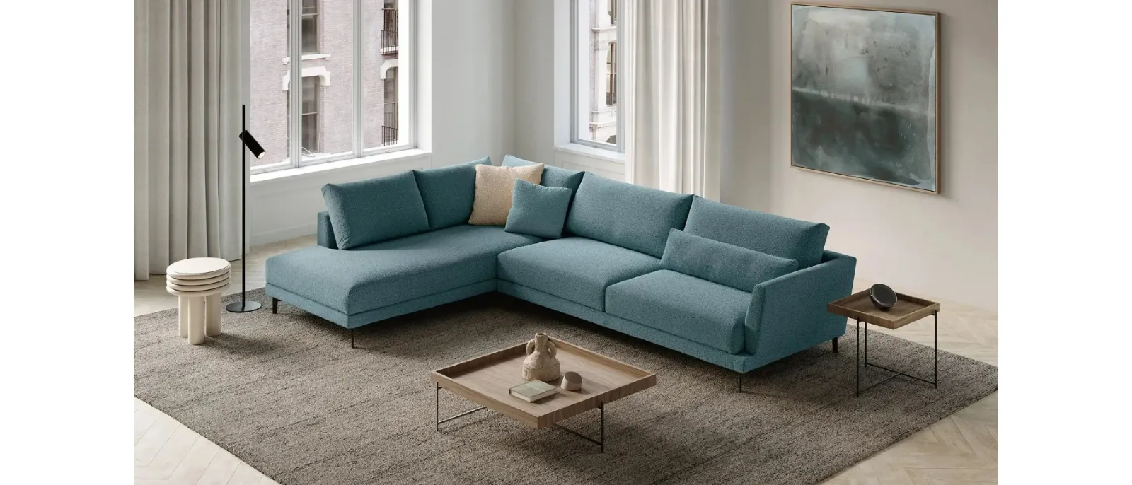 Divano angolare Elton di Doimo Salotti