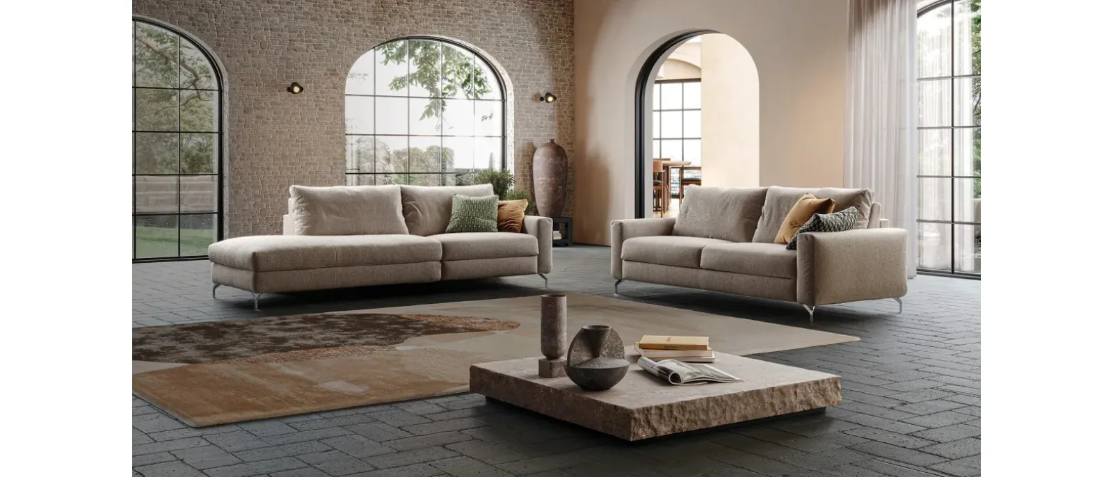 Divano Letto lineare Liss Cut di Family Bedding