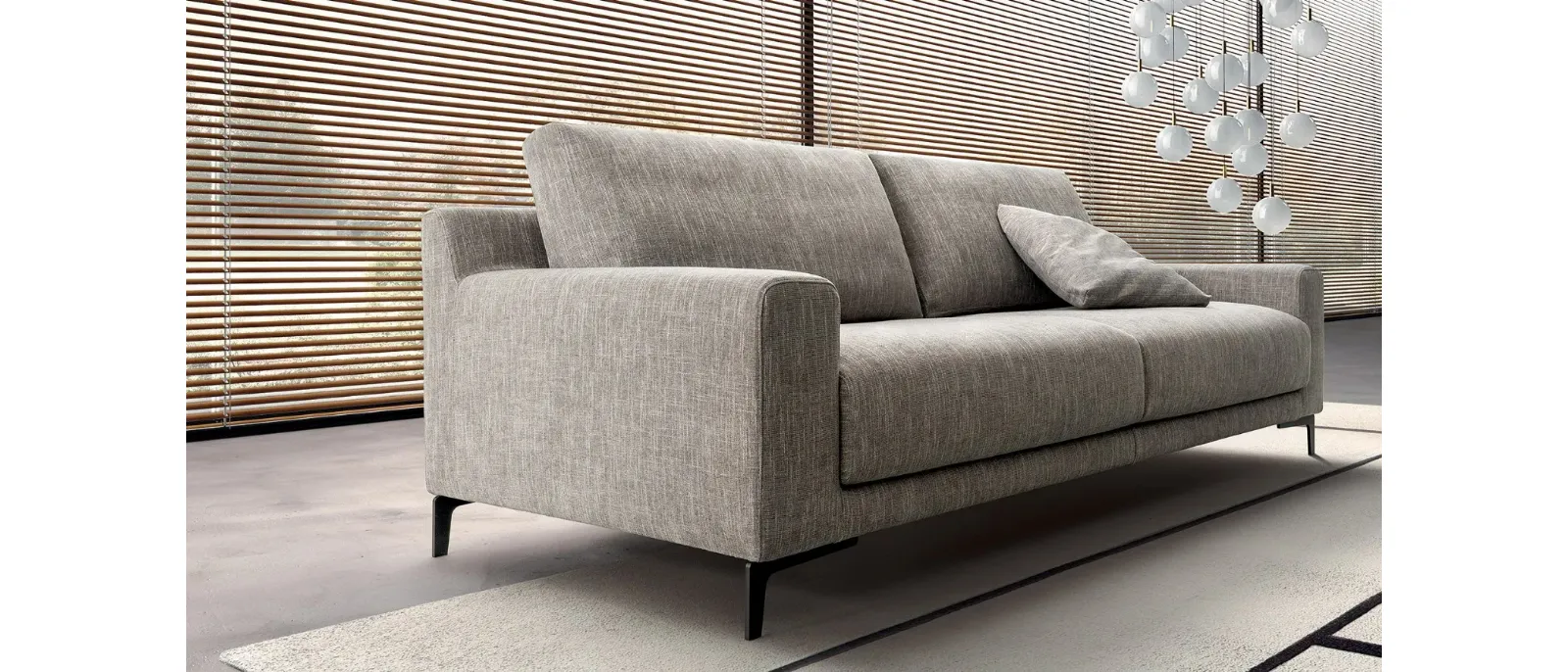 Divano lineare James di Doimo Salotti