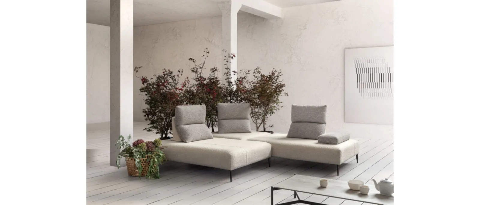 Divano con penisola Jest Special di Samoa