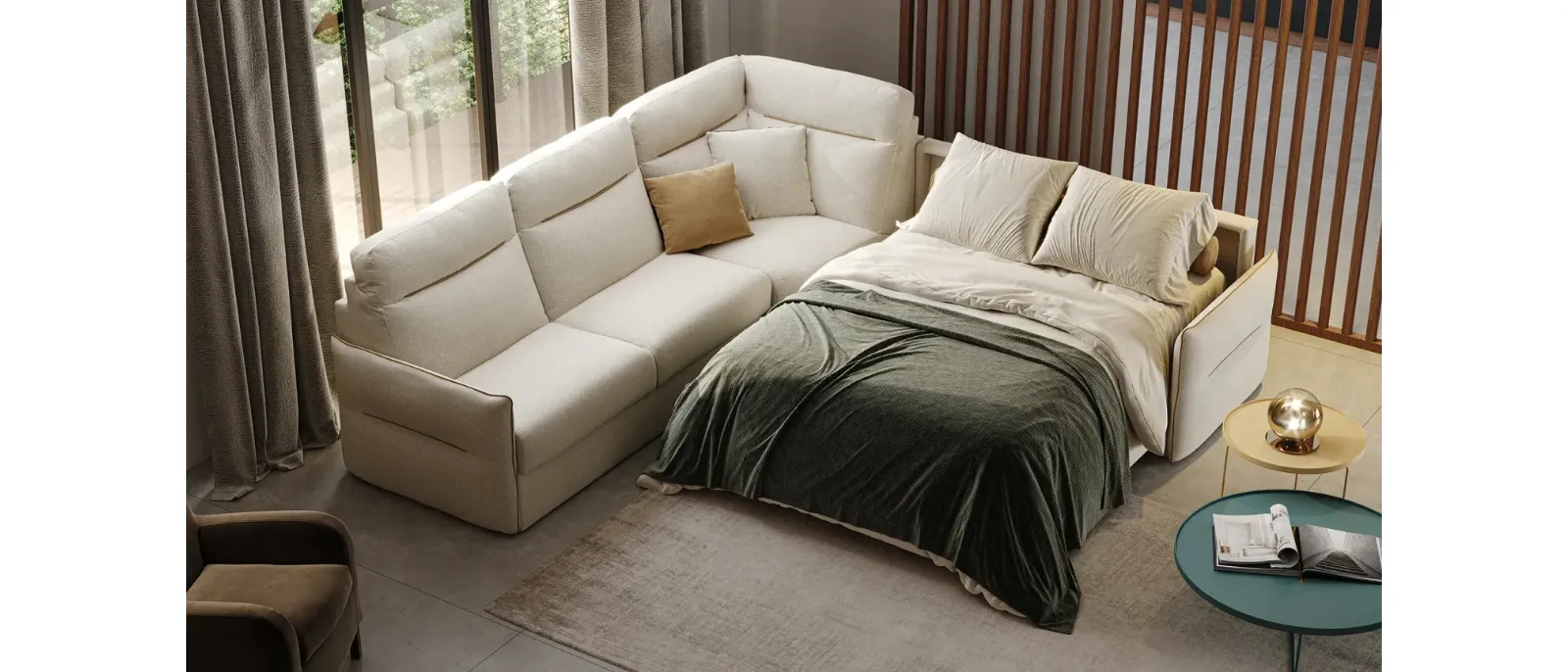 Divano Letto in tessuto Kiko di Family Bedding
