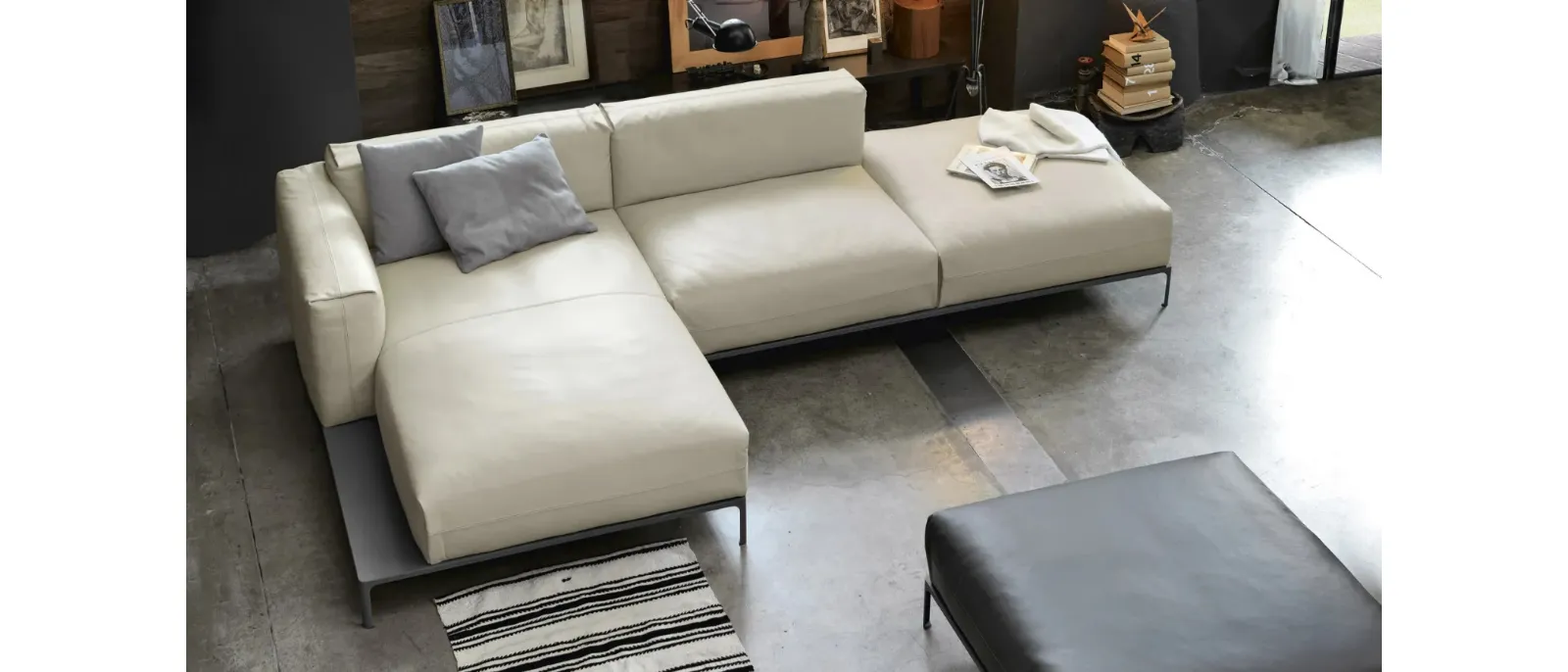 Divano con penisola Spencer di Doimo Salotti