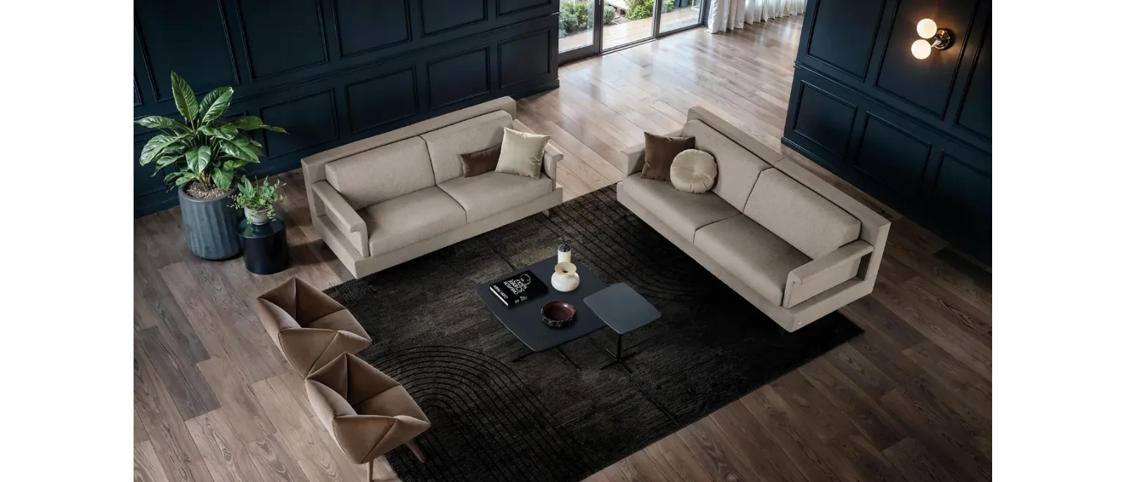 Divano Letto lineare Tais di Doimo Salotti