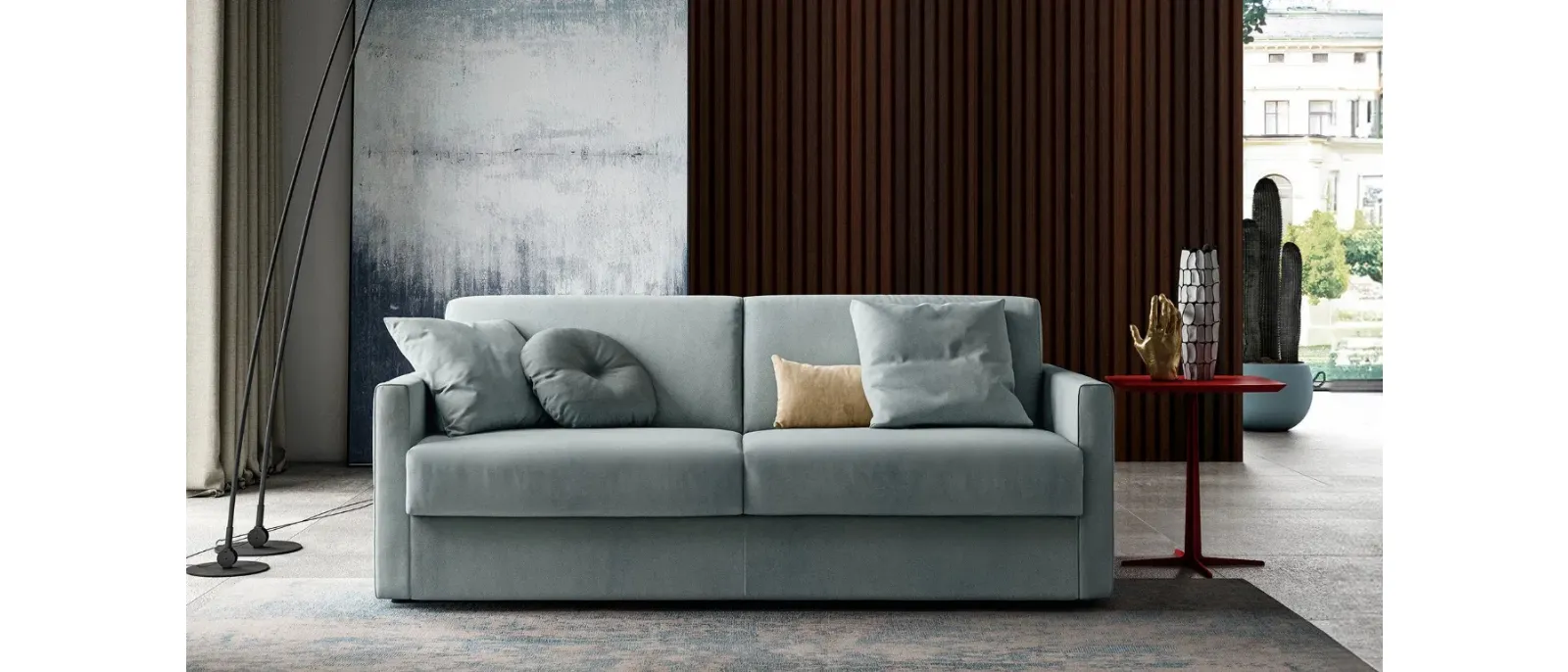 Divano Letto lineare Tibby di Doimo Salotti