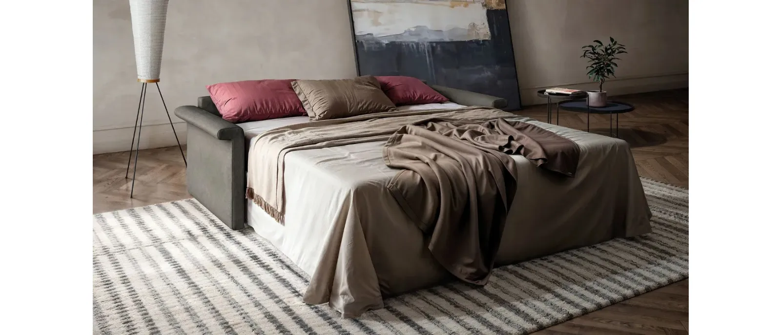 Divano Letto lineare Titus di Doimo Salotti