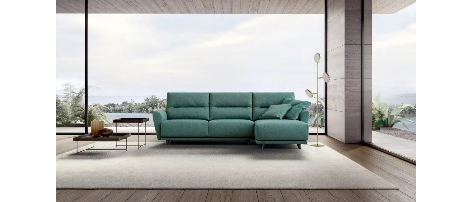 Divano con penisola Victor di Doimo Salotti