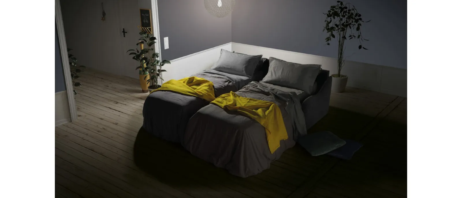 Divano con letto doppio Wave di Family Bedding