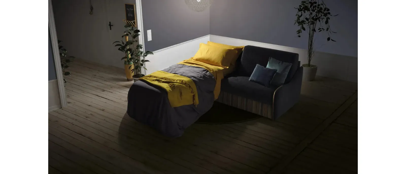 Divano Letto lineare Wave di Family Bedding