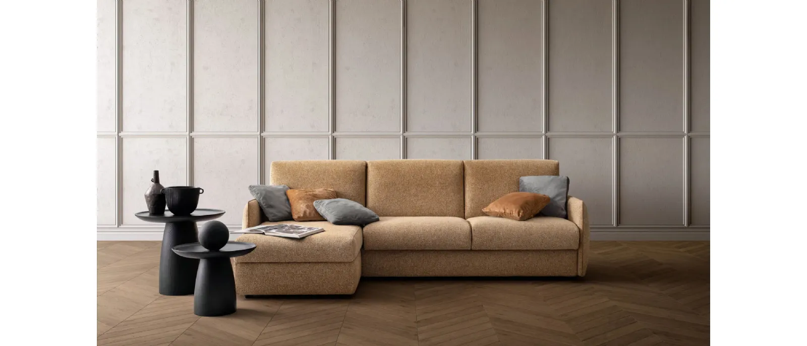 Divano Letto con penisola Wonder di Samoa