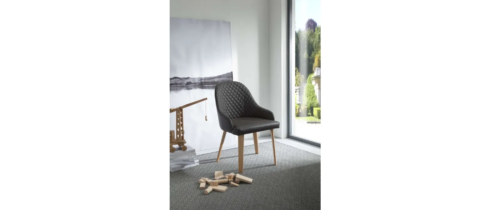 Sedia girevole Atena di Ozzio