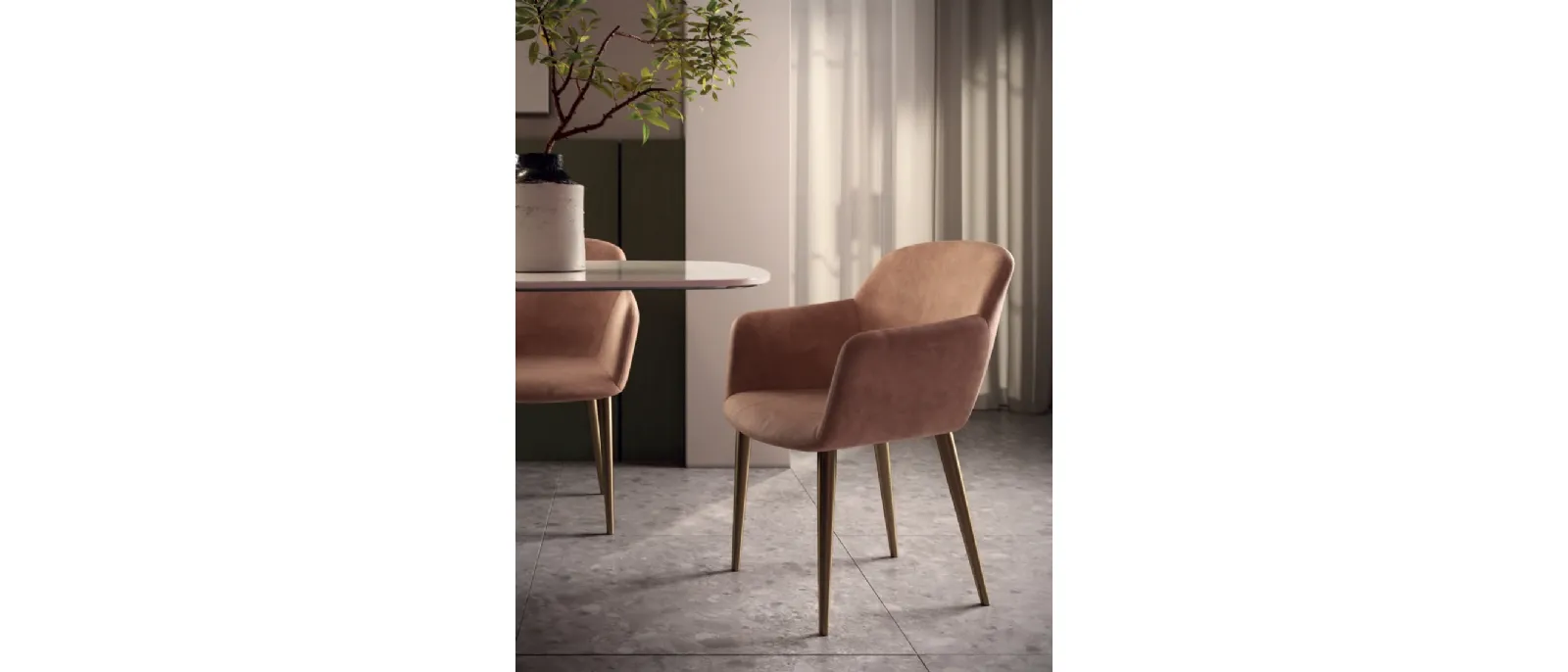 Sedia in nappa Cecilia de Di Lazzaro