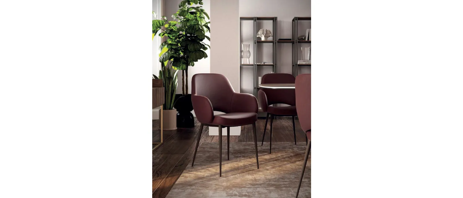 Sedia in pelle Love de Di Lazzaro