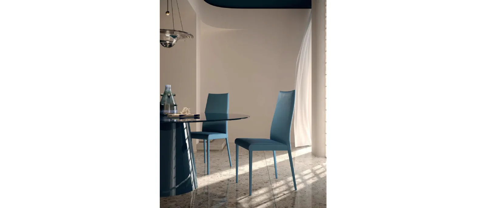 Sedia in pelle Nice de Di Lazzaro