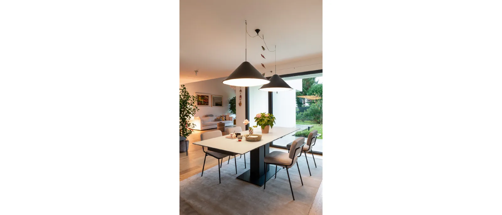 Sedia in tessuto Sixty di Connubia