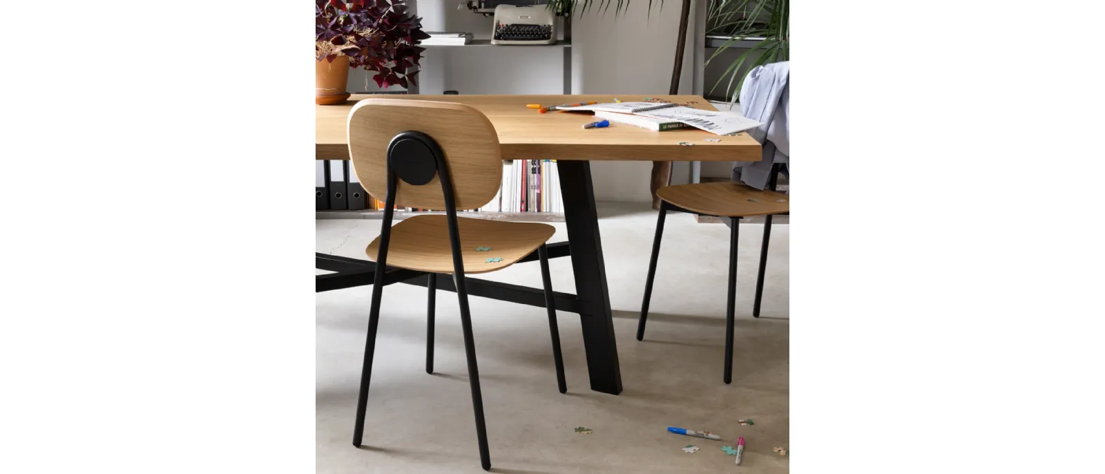 Sedia Tata Young Impiallacciata di Pointhouse