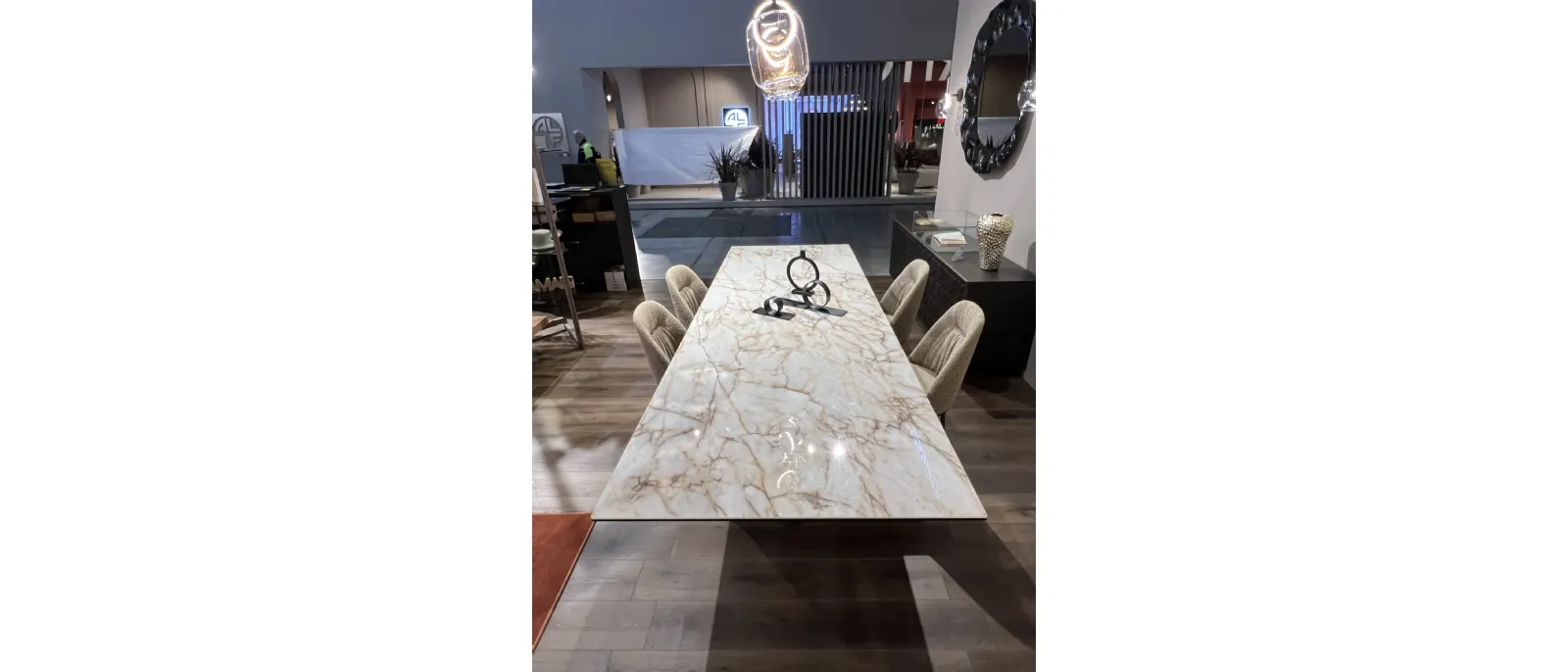 Tavolo allungabile in ceramica Axel di Ozzio