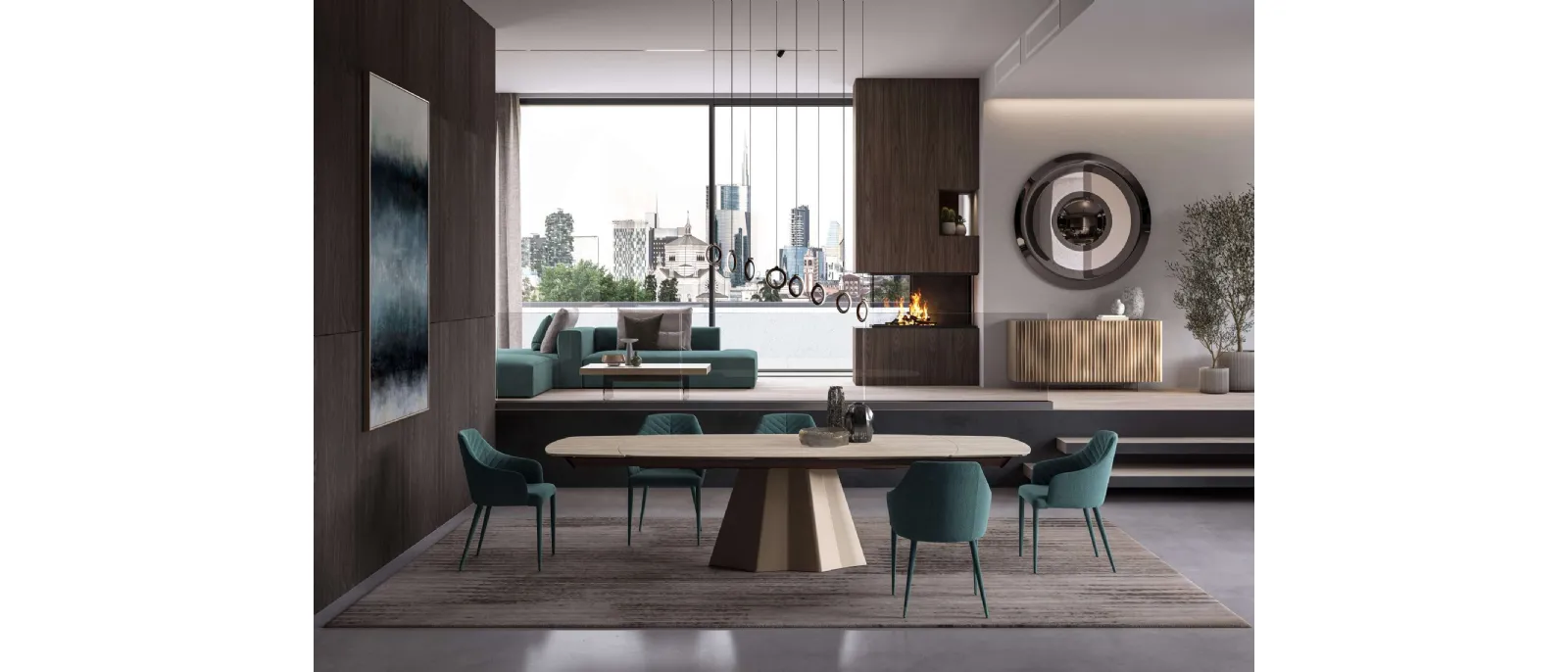 Tavolo allungabile Cupido di Ozzio