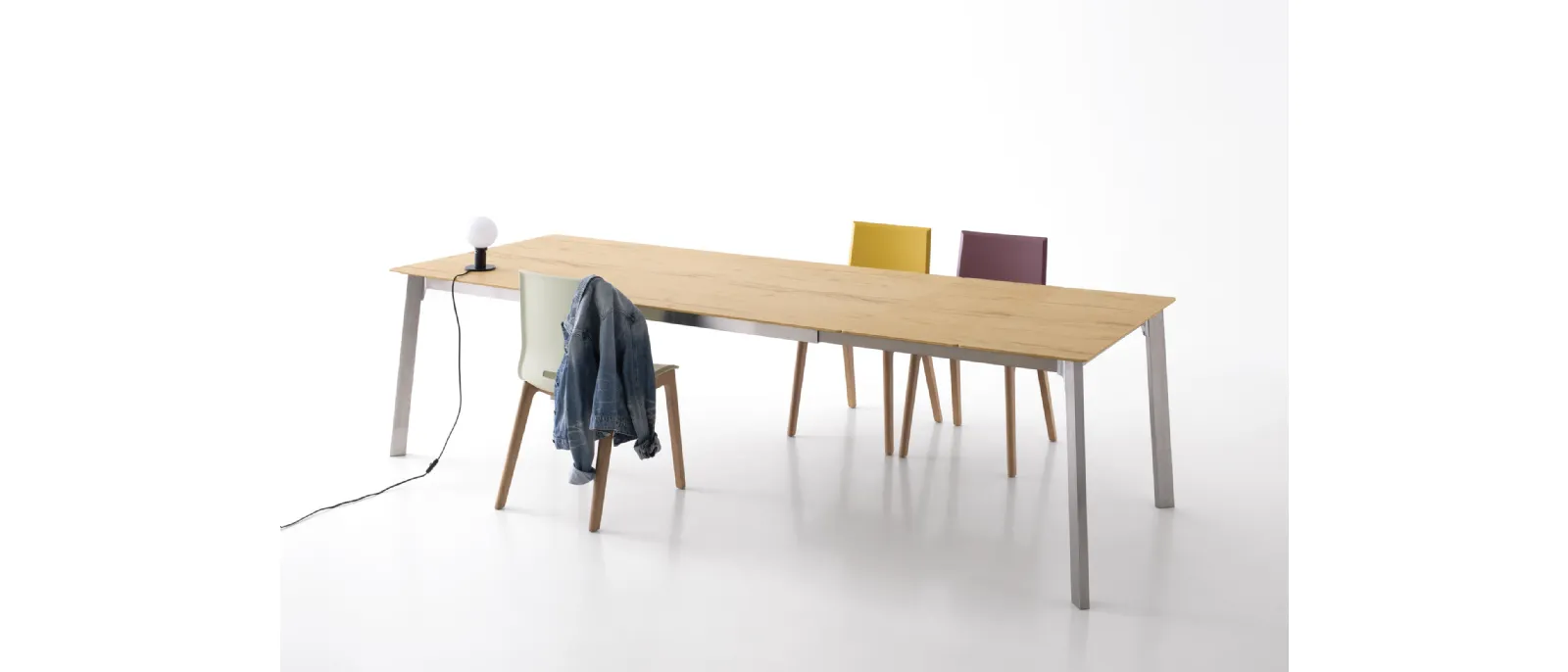 Tavolo allungabile Krono Angoli Raggiati di Pointhouse