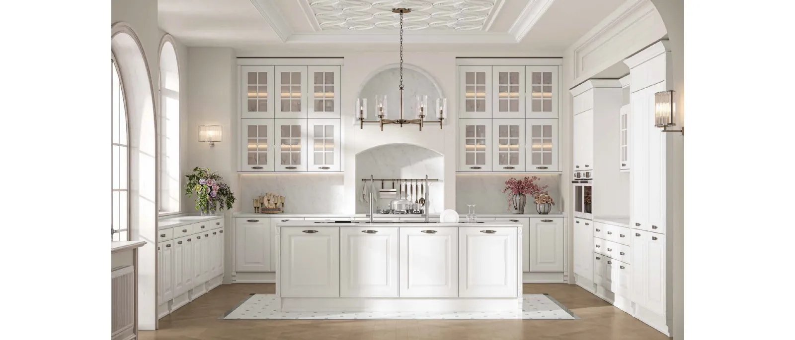 Cucina Classica con isola Afrodite Liberty di Arrex