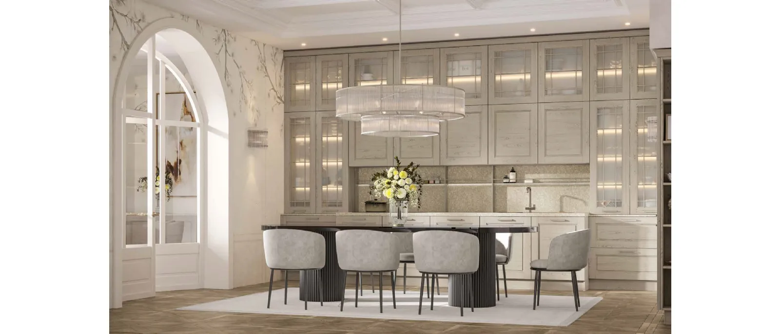 Cucina Classica lineare Alice Liberty di Arrex
