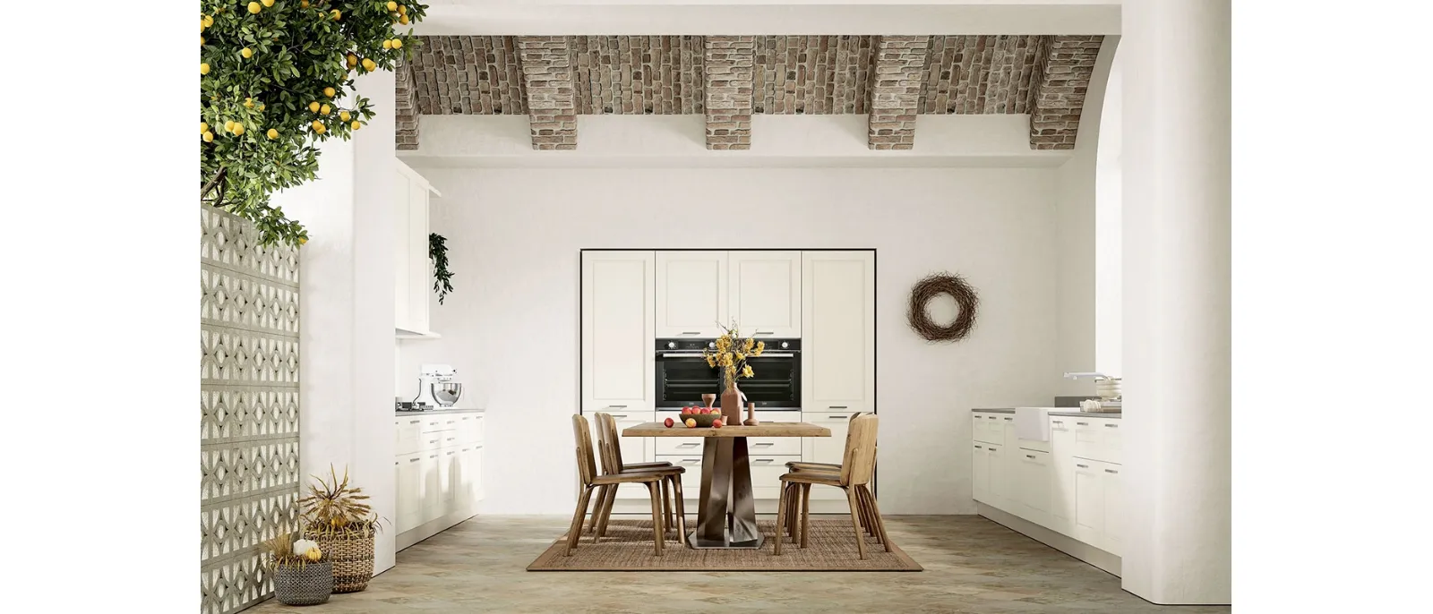 Cucina Classica ad angolo Alice Mediterraneo di Arrex