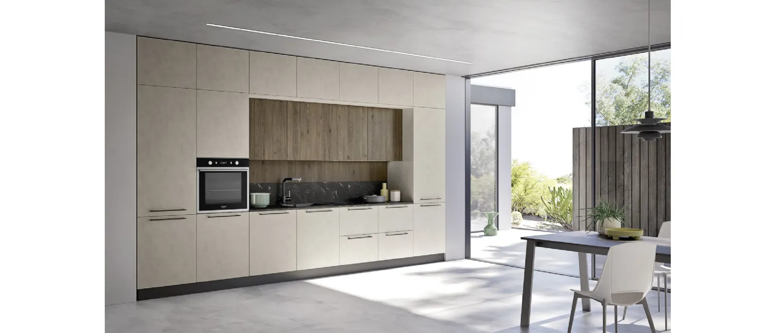 Cucina Moderna lineare Easy 005 di Ar-due