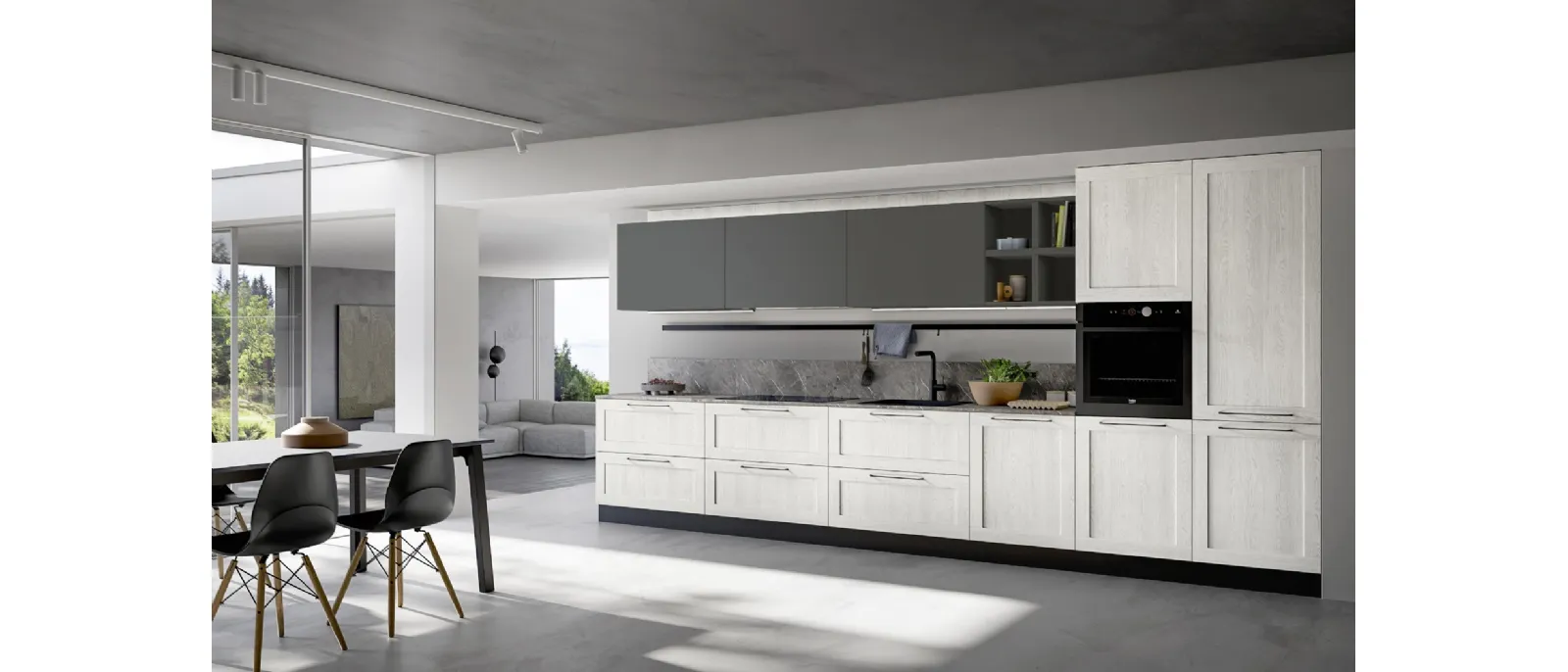 Cucina Moderna lineare Easy 019 di Ar-due