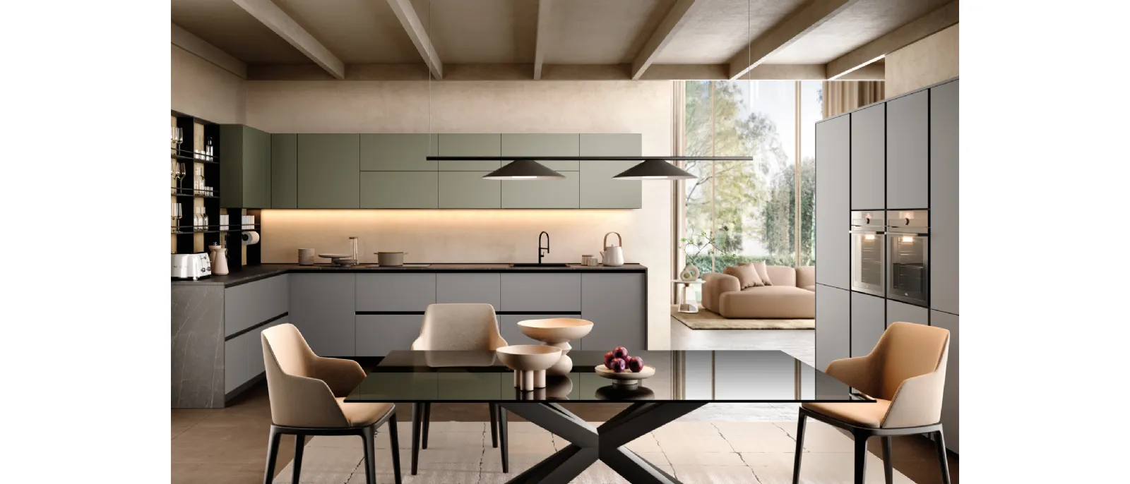 Cucina Moderna angolare Astro 03 di Essebi