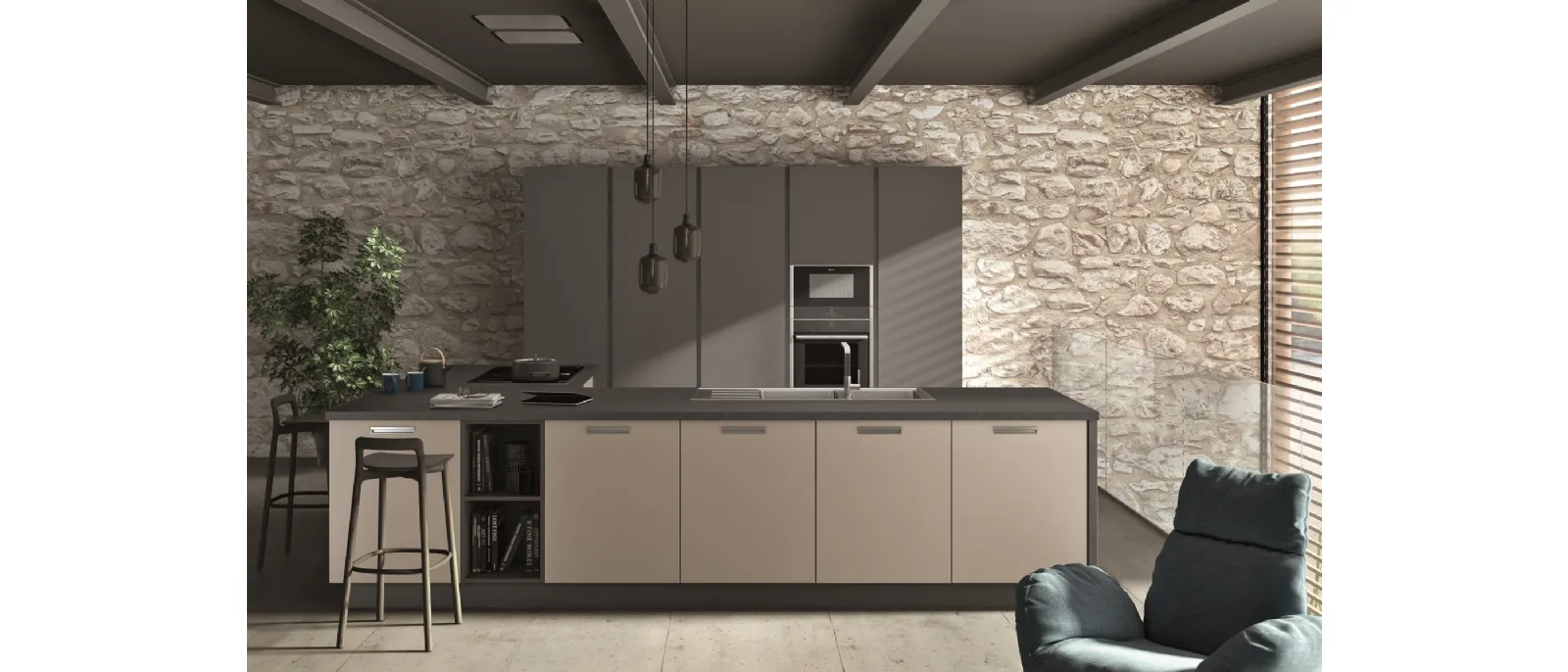 Cucina Moderna Astro Comp 2 di Essebi