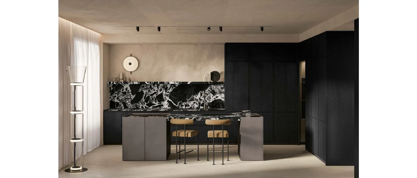 Cucina Moderna con isola Daytona Identity di Arrex